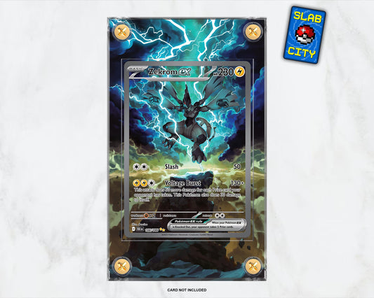 Zekrom ex #166 Black Bolt Extended Art Pokémon Card Display Case