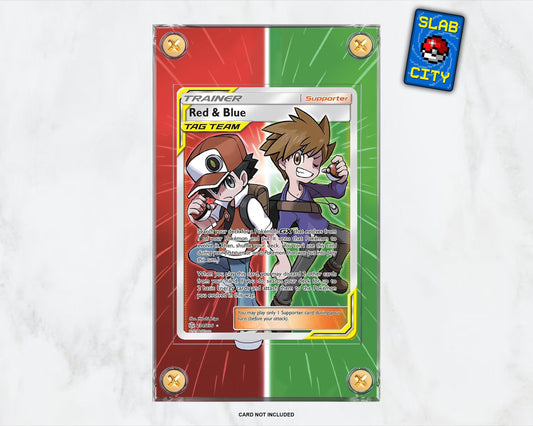 Red & Blue #234 Cosmic Eclipse Extended Art Pokémon Card Display Case