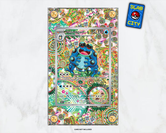 Seismitoad #105 Black Bolt Extended Art Pokémon Card Display Case