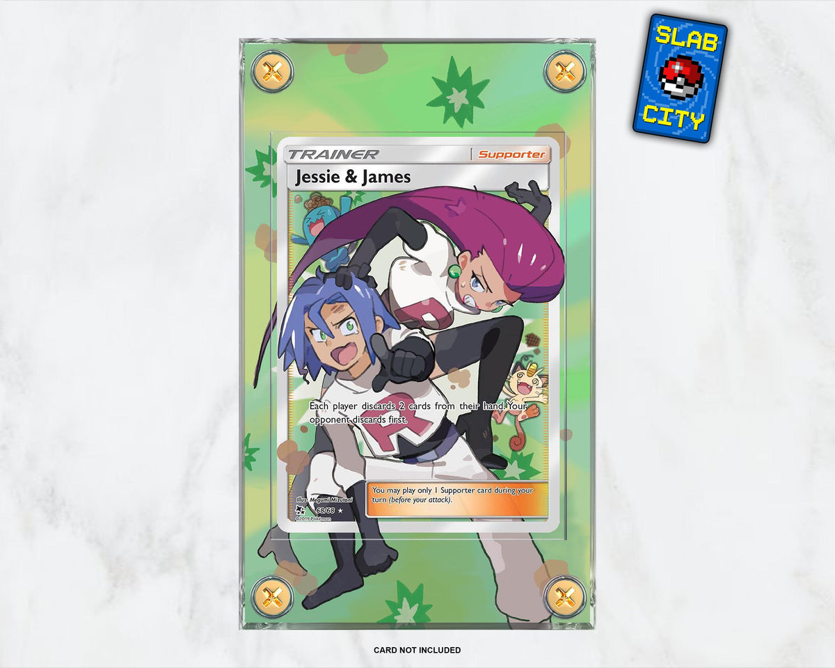 Jessie & James #68 Hidden Fates Extended Art Pokémon Card Display Case