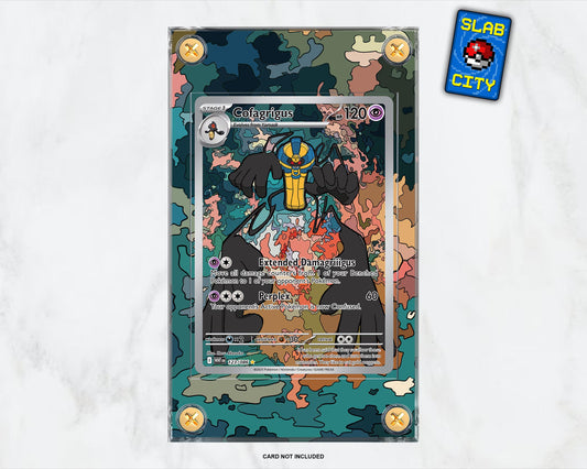Cofagrigus #123 White Flare Extended Art Pokémon Card Display Case