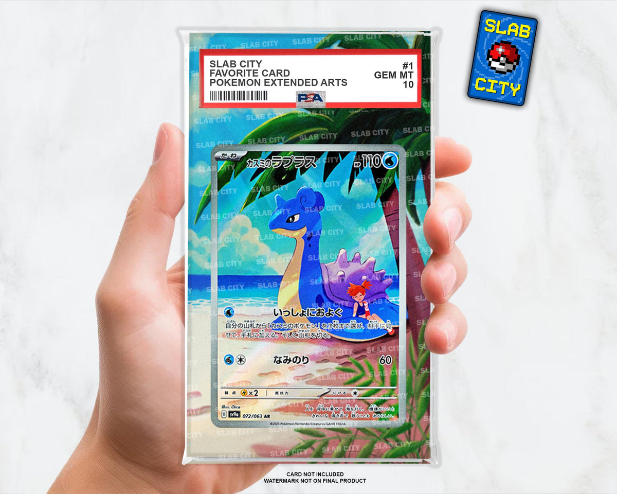 Misty's Lapras #72 Destined Rivals Extended Art Insert for Graded Card Slabs