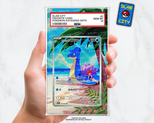 Misty's Lapras #72 Destined Rivals Extended Art Insert for Graded Card Slabs