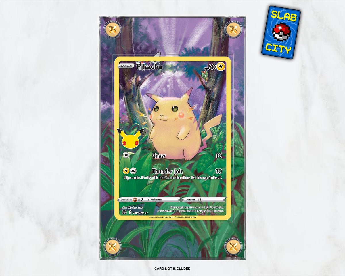 Pikachu #005 Celebrations Extended Art Pokémon Card Display Case