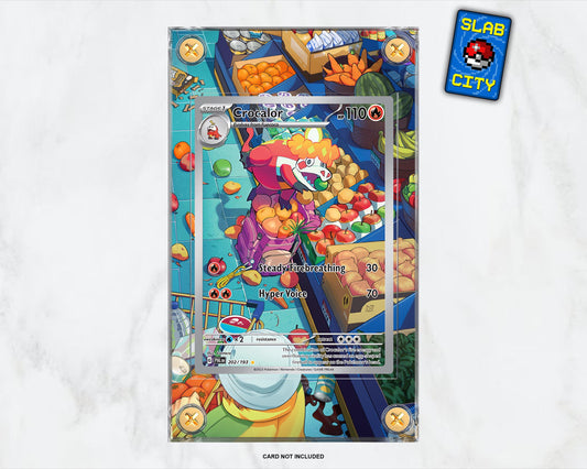 Crocalor #202 Paldea Evolved Extended Art Pokémon Card Display Case