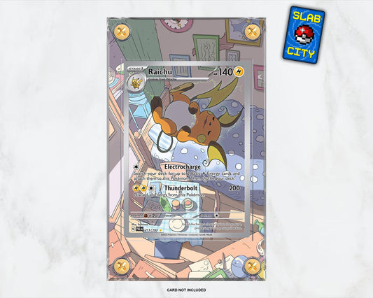 Raichu #211 Paldea Evolved Extended Art Pokémon Card Display Case