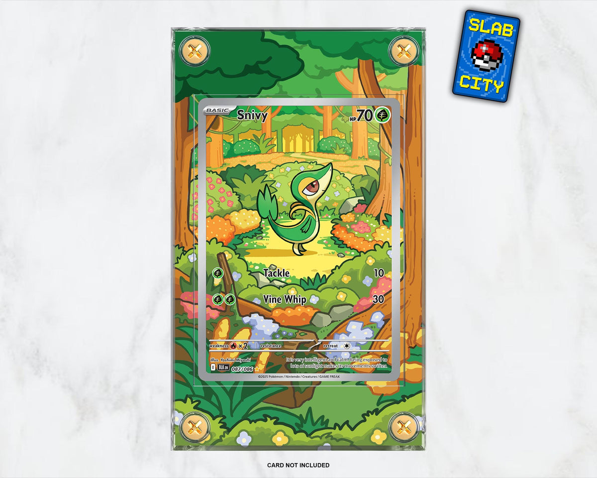 Snivy #87 Black Bolt Extended Art Pokémon Card Display Case