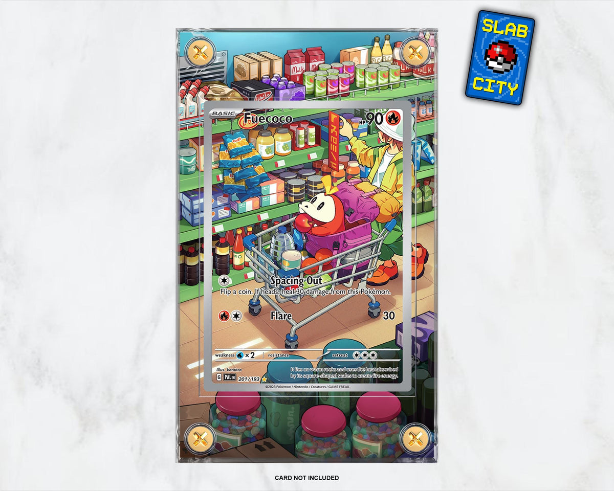 Fuecoco #201 Paldea Evolved Extended Art Pokémon Card Display Case
