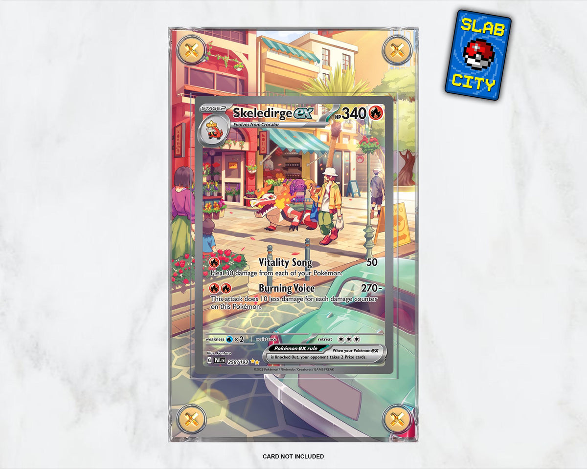Skeledirge ex #258 Paldea Evolved Extended Art Pokémon Card Display Case
