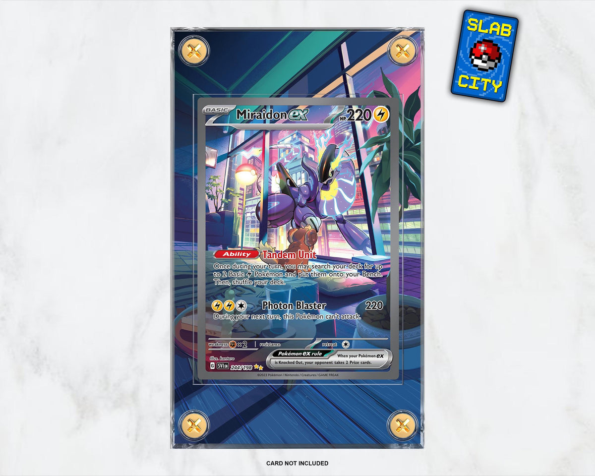 Miraidon ex #244 Scarlet & Violet Extended Art Pokémon Card Display Case