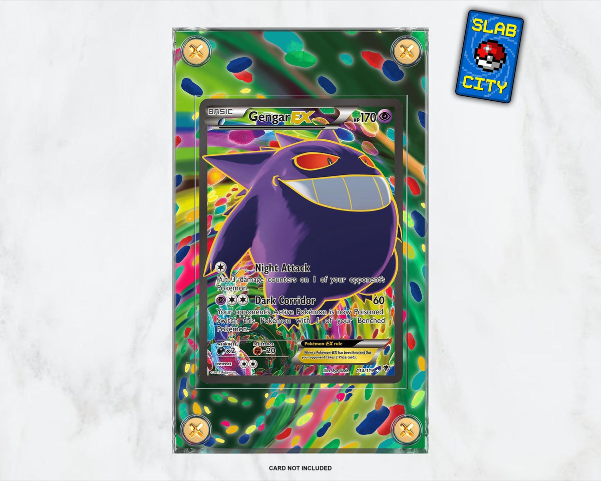 Gengar EX #114 Phantom Forces Extended Art Pokémon Card Display Case