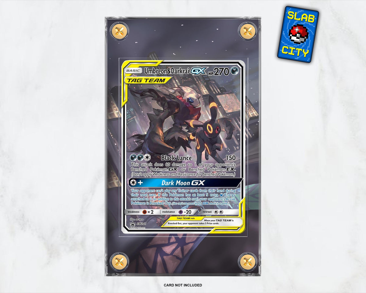 Umbreon & Darkrai GX SM241 Extended Art Pokémon Card Display Case
