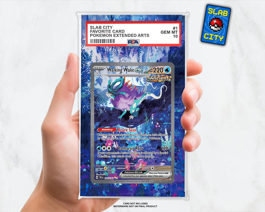 Walking Wake ex #205 Temporal Forces Extended Art Insert for Graded Card Slabs