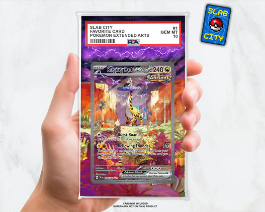 Raging Bolt ex #208 Temporal Forces Extended Art Insert for Graded Card Slabs