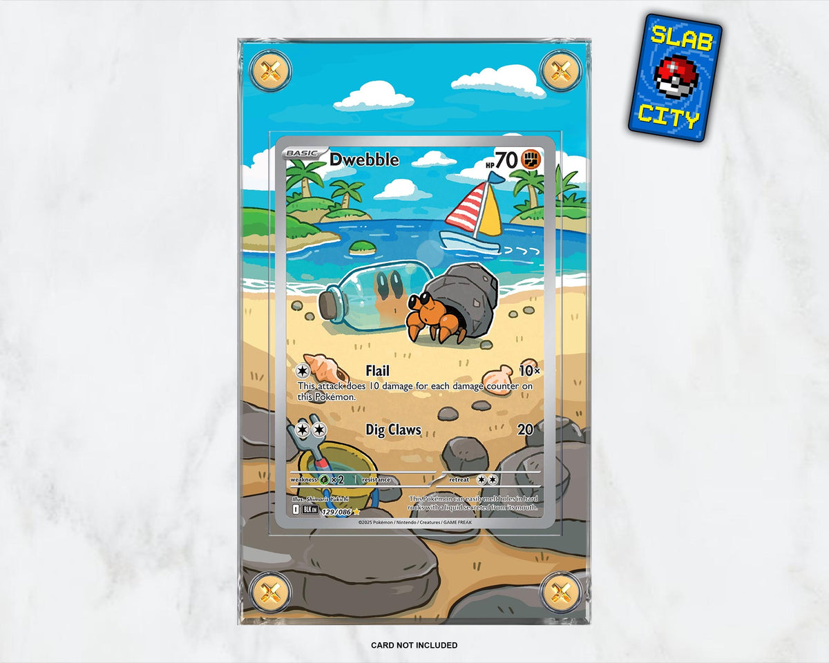 Dwebble #129 Black Bolt Extended Art Pokémon Card Display Case