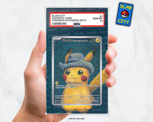 Pikachu with Grey Felt Hat #85 Promo Extended Art Insert for Graded Card Slabs