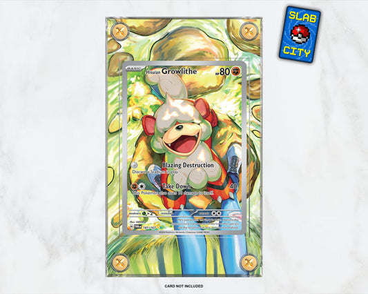 Hisuian Growlithe #220 Twilight Masquerade Extended Art Pokémon Display Case