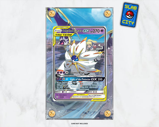 Solgaleo & Lunala GX #75 Cosmic Eclipse Extended Art Pokémon Card Display Case