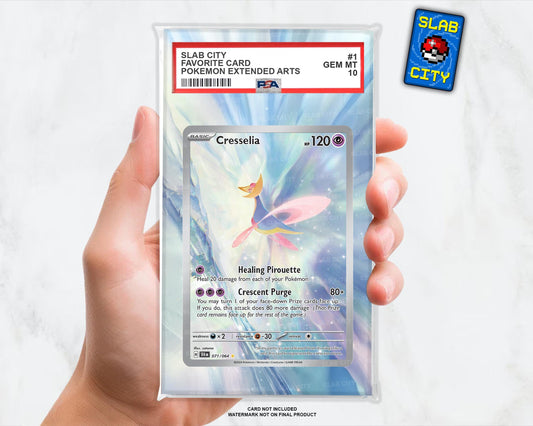 Cresselia #71 Shrouded Fable Extended Art Insert for Graded Card Slabs