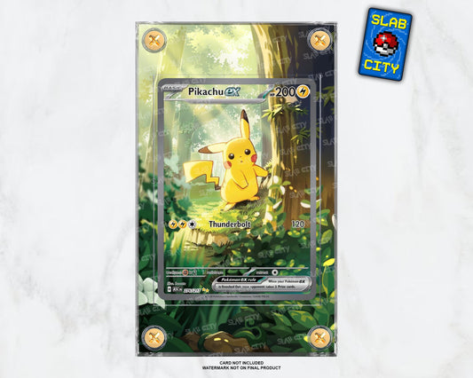 Pikachu ex #276 Ascended Heroes Extended Art Pokémon Card Display Case