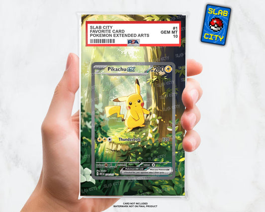 Pikachu ex #276 Ascended Heroes Extended Art Insert for Graded Card Slabs
