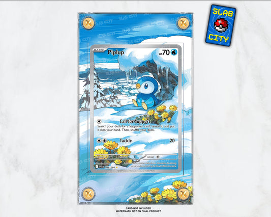 Piplup #98 Phantasmal Flames Extended Art Pokémon Card Display Case